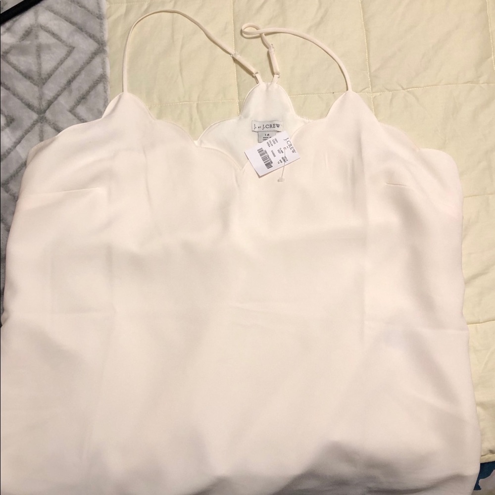 White camisole tank top by J. Crew.